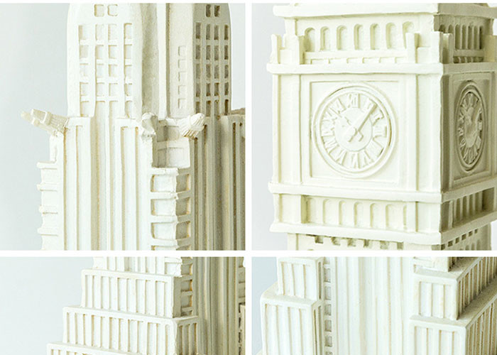Poly Resin Decoration Crafts / Simulation Building Model Custom Service Available