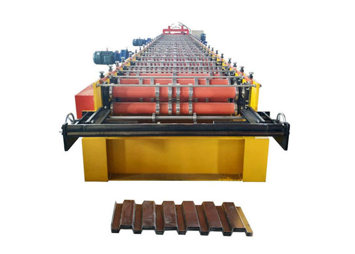 Diameter 95mm Floor Deck Roll Forming Machine Russian / European Style Pump Power 15kw