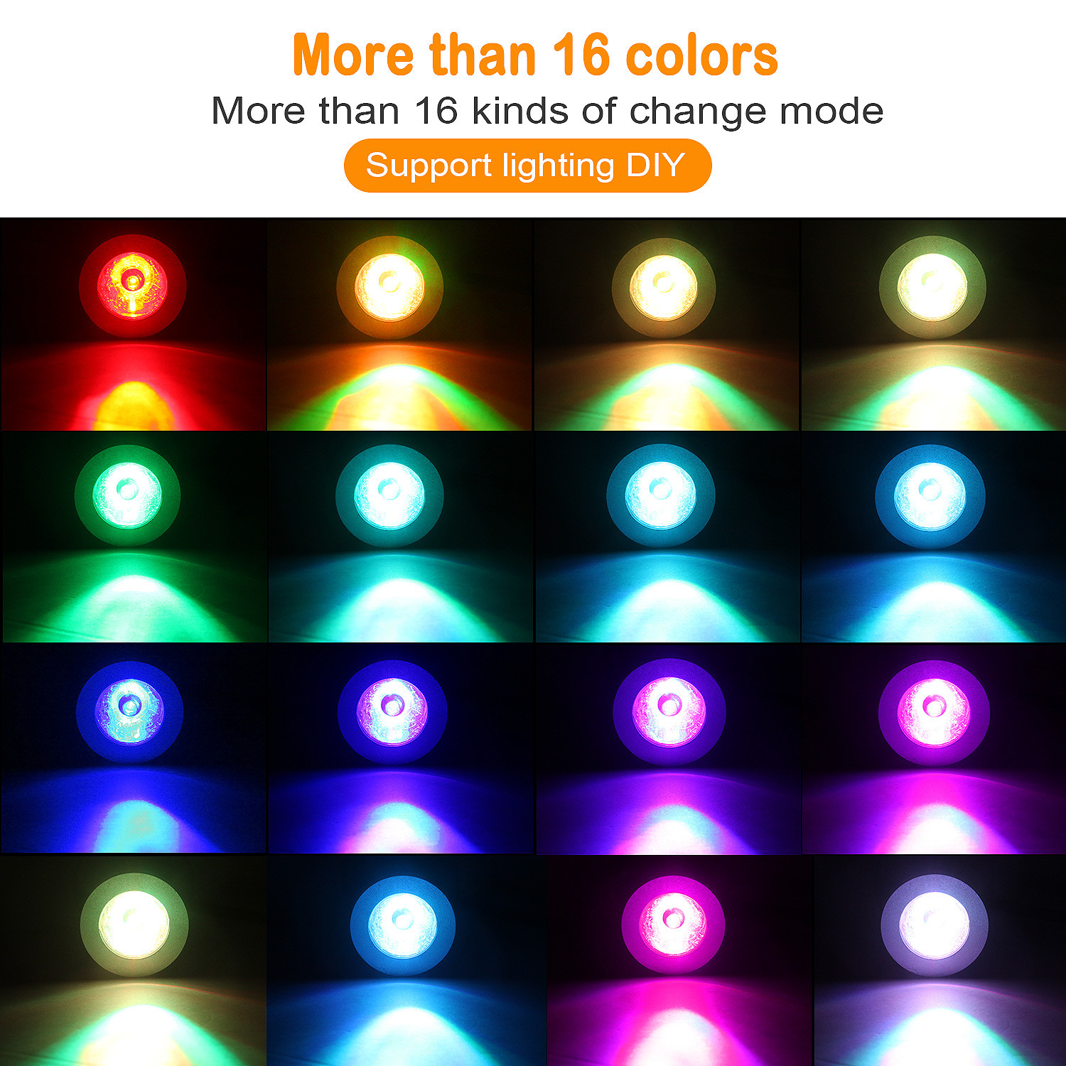 RGB Indoor LED Spotlight Bulbs Energy Efficient 280LM 30° Beam Angle