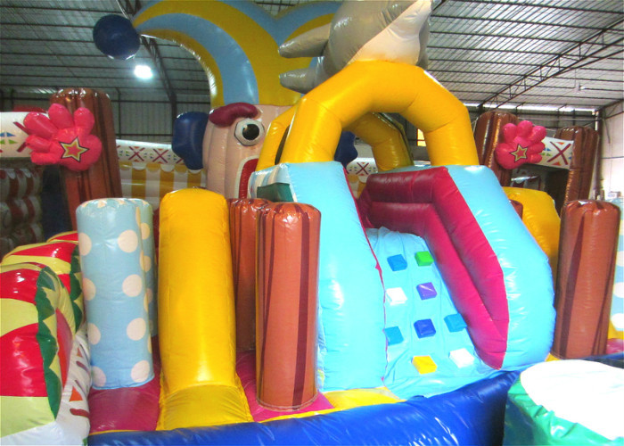 Funny Circus Clown Inflatable Fun City Digital Printing Quadruple Stitching 9 X 10.5 X 6m