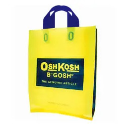 Opaque Soft Loop Plastic Handle Bags PE , Translucent Flexi Loop Bag