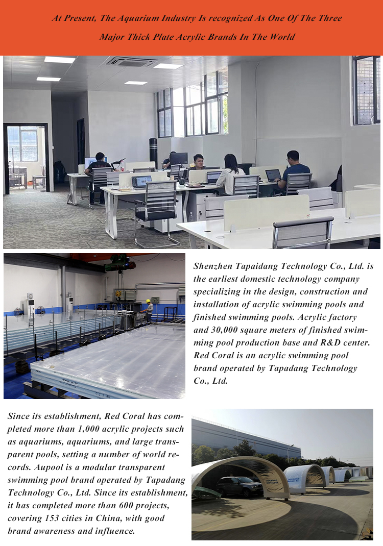 High Surface Hardness Acrylic Glass Swimming Pool in Prefabricated Shipping Container