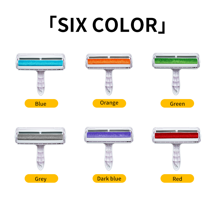 Customized Pet Hair Remover Brush White Reusable Dog Hair Roller