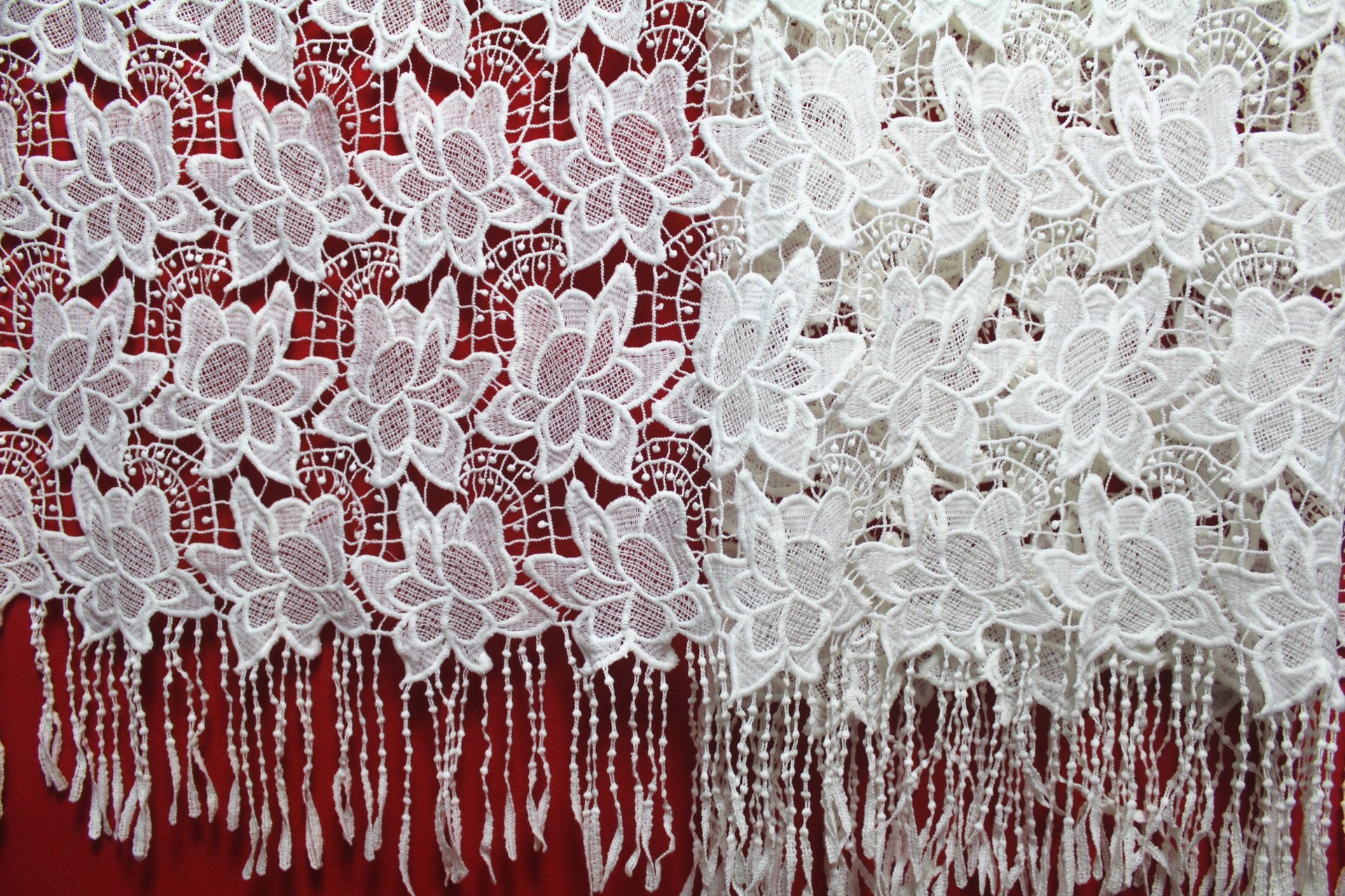 Garment Accessories Chemical Lace Fabric Water Soluble Embroidery lace fabric in Different Color