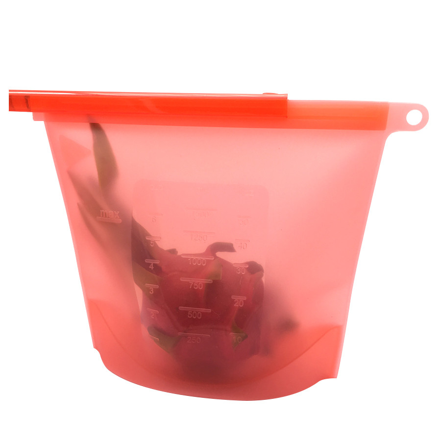 Bulk Reusable Silicone Sous Vide Large Leak-proof Airtight Preservation Vegetable Preserving Healthy Food Storage Bag