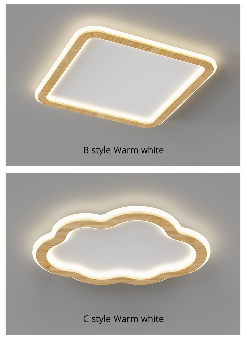 Modern Ceiling Lights Living Room Art dero Cloud round Wooden ceiling lights(WH-WA-50)