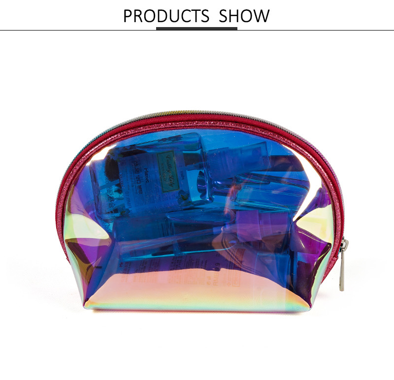 Plastic Zipper Organizer Transparent Pouch Bag