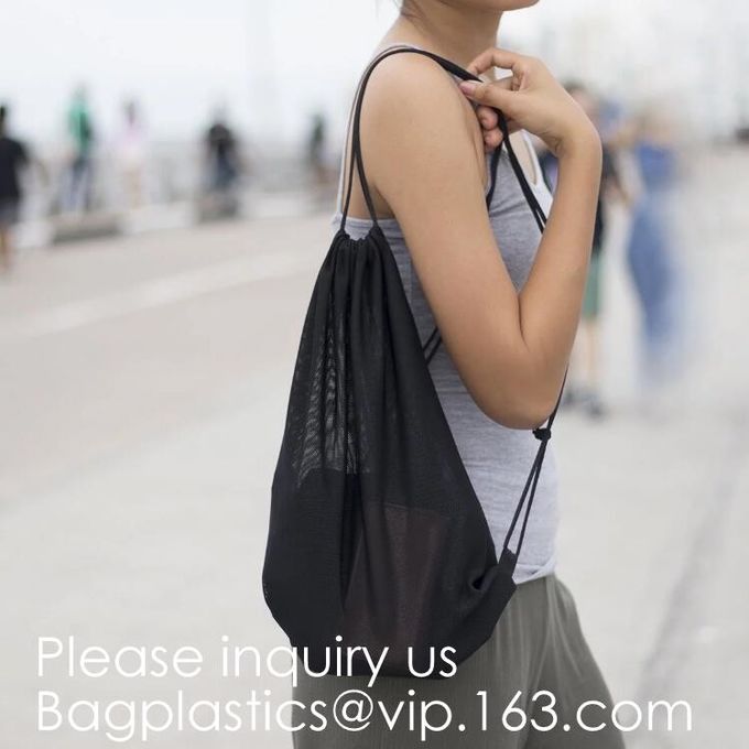 Drawstring Backpack Bags-Cinch Sack Waterproof Kids Sport Storage Polyester Bag for Gym,Cell Phones,Microfiber Pouch