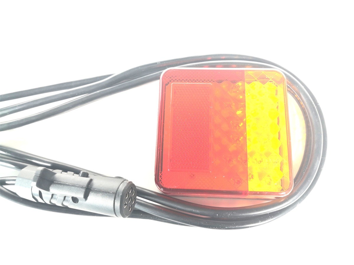Square Trailer Light Board Outside Use With Cable Set And Reflector