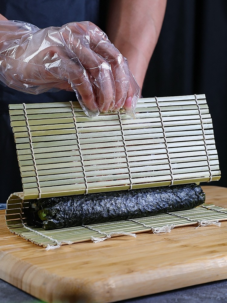 Natural Bamboo Sushi Roller Sushi Making Tool 24cm*24cm 27cm*27cm