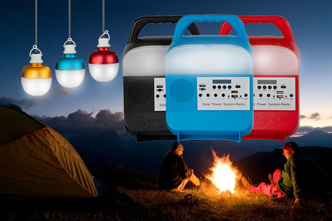 IP55 DC15V Led Solar Camping Lights 49.5*40.5*46CM Solar Fishing Lights