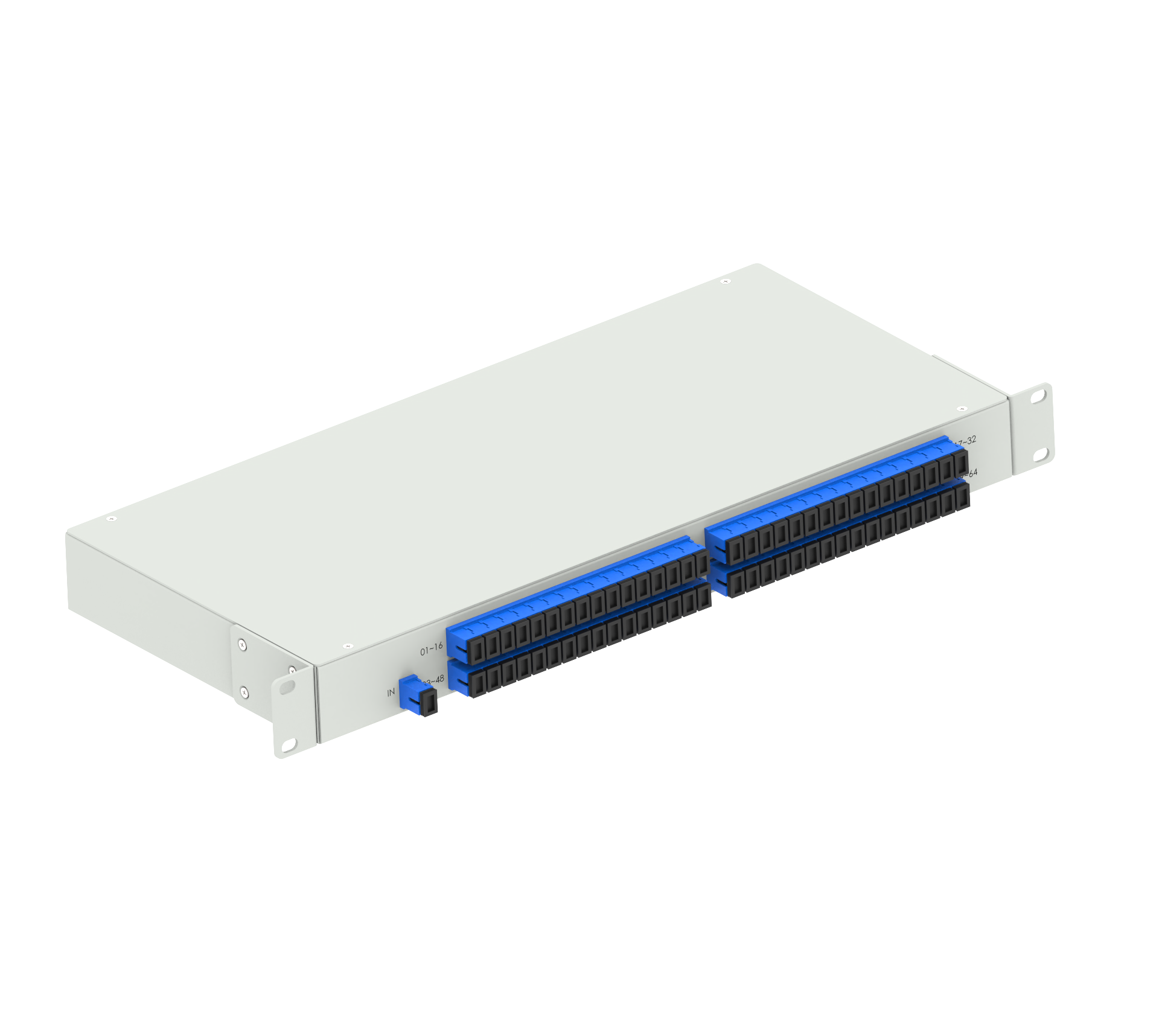 Data Center 19inch Fiber Optic Equipment SC UPC Type Optical Splitter Panel 5 Offered