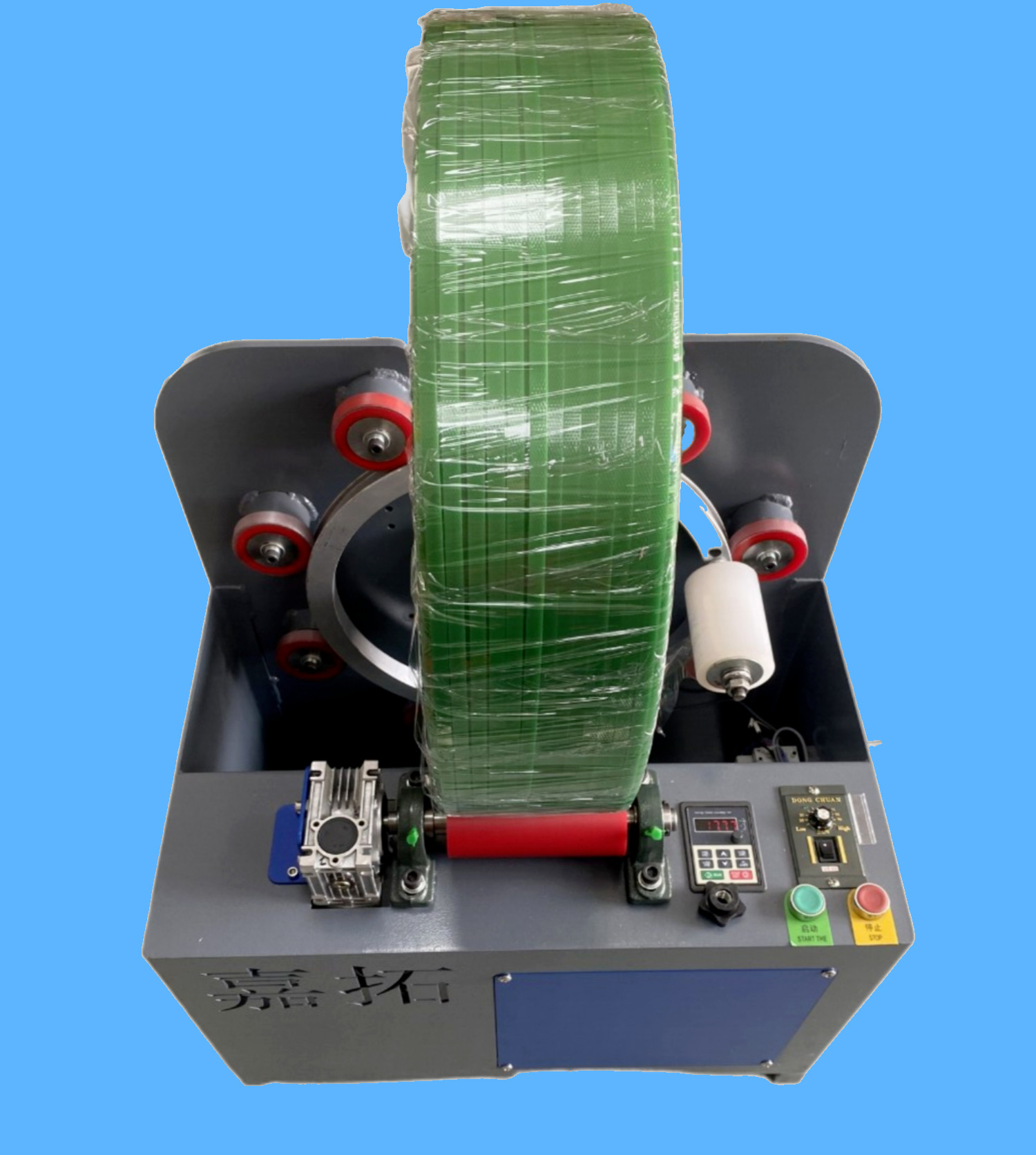 Pet PP straps 550w motor coiling unit winder machine straps production making machine winder
