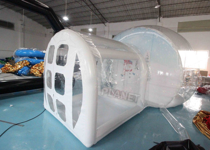 4m Inflatable Snow Globe Bubble Tent With Passage Way Background