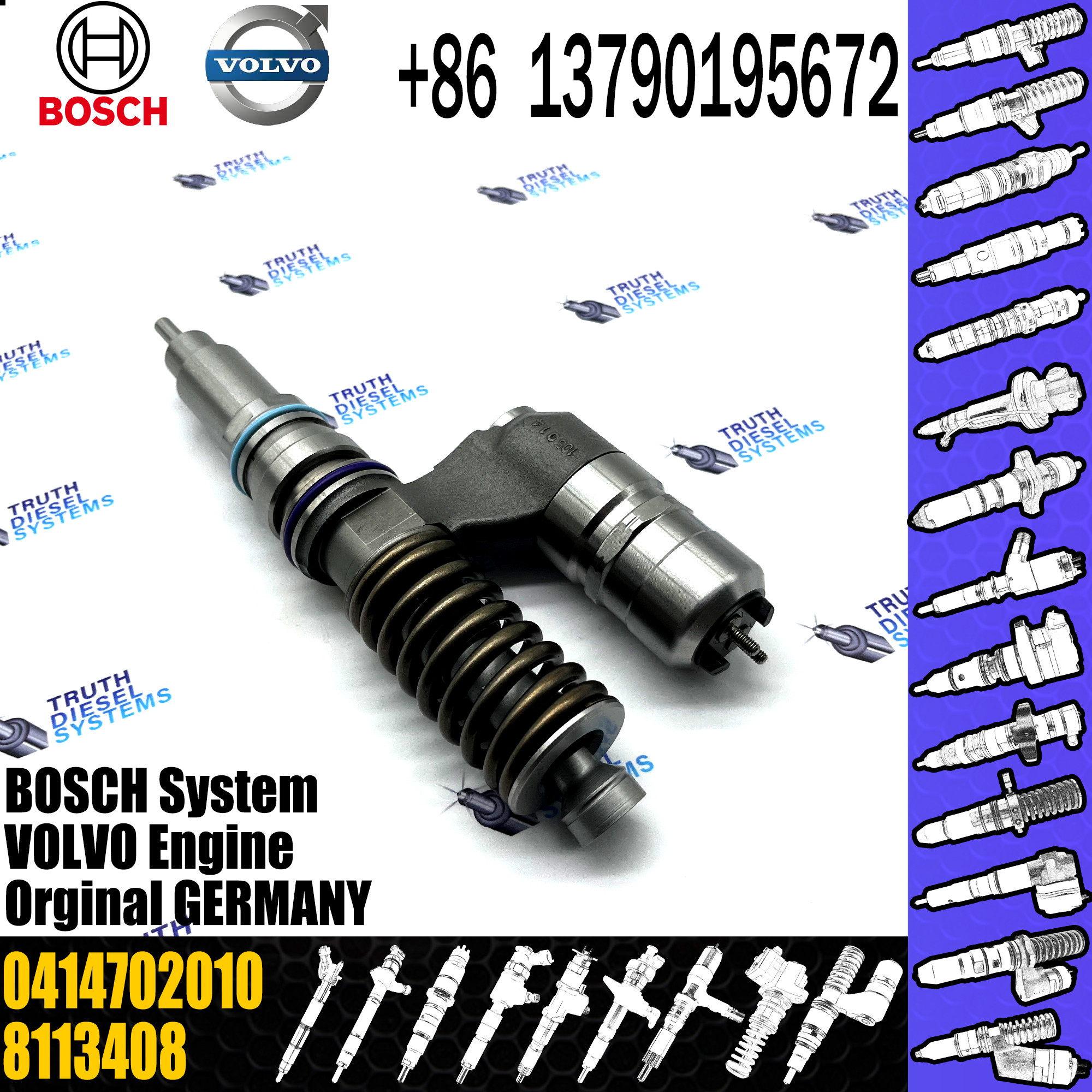 BOSCH fuel Unit pump assembly 0414702003 0414702005 0414702010 20381597 8113408 8170569 for VOL 12.0/12.1 LT truck