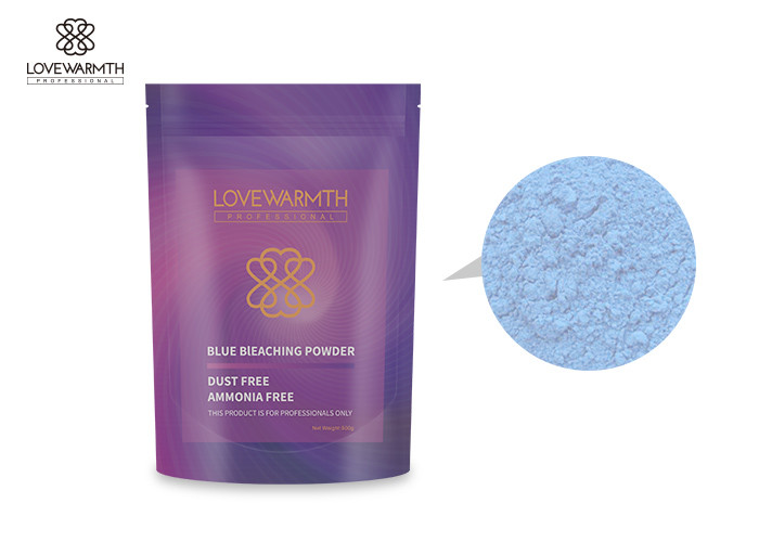 No Ammonia Blue Hair Color Bleach Powder , Personal Care Creme Hair Bleach For Woman