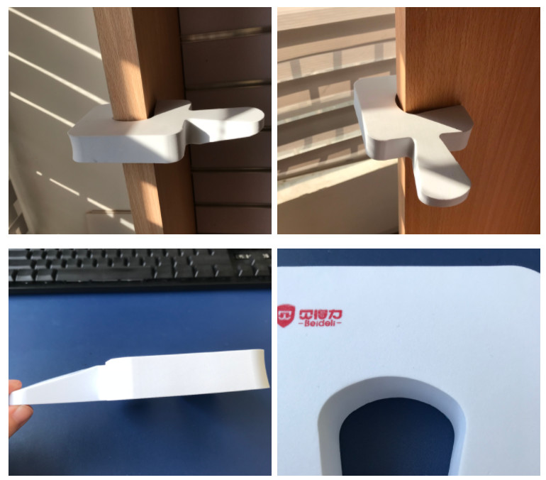 White Baby Door Stopper Kit Four In One Door Protector Safety Products