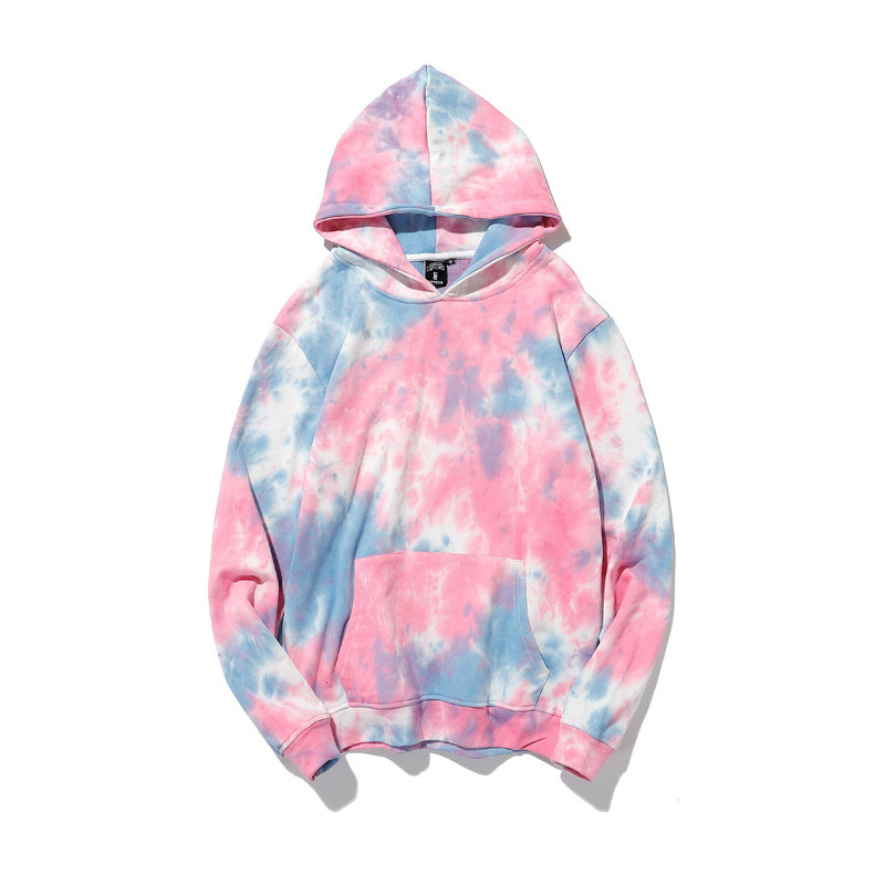 GRS Winter Long Sleeve Unisex Tie Dye Hoodies For Women And Men