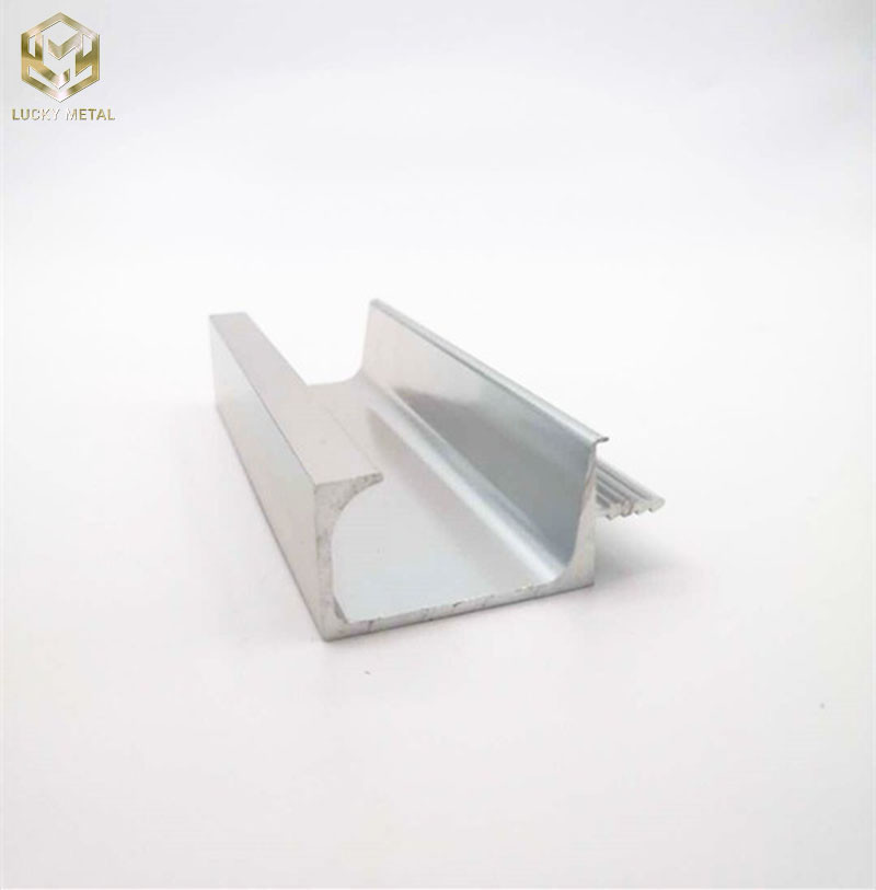 Kitchen Cabinet Aluminum Alloy Door Profiles Frame Anodizing Aluminium Profile Extrusion With Custom F Handles