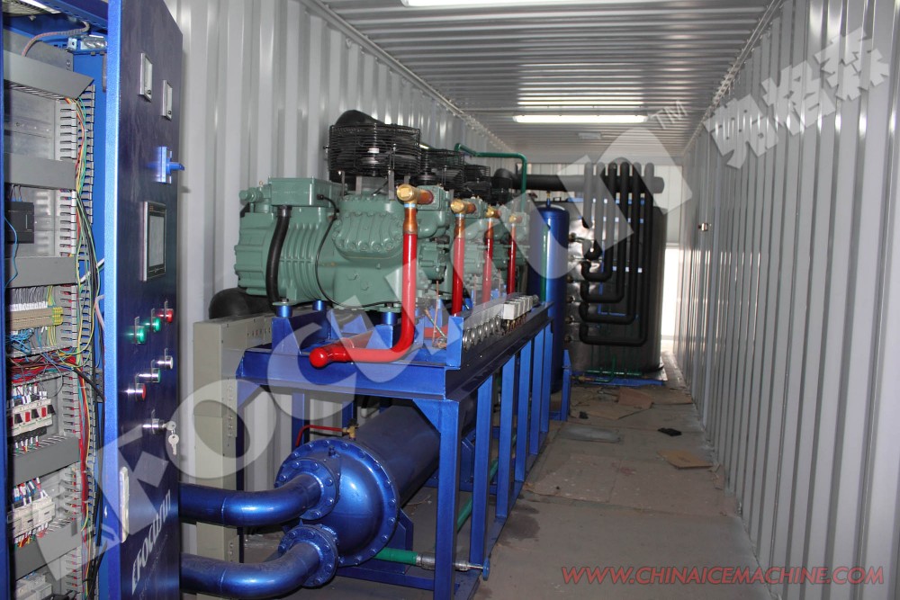 Large Capacity Ice Storage Room With 10 TONS Cooling Capacity And Refrigeration System