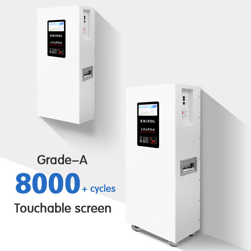 Touch Screen Display 48V Solar Battery Lithium 10KW Power With WiFi And Bluetooth