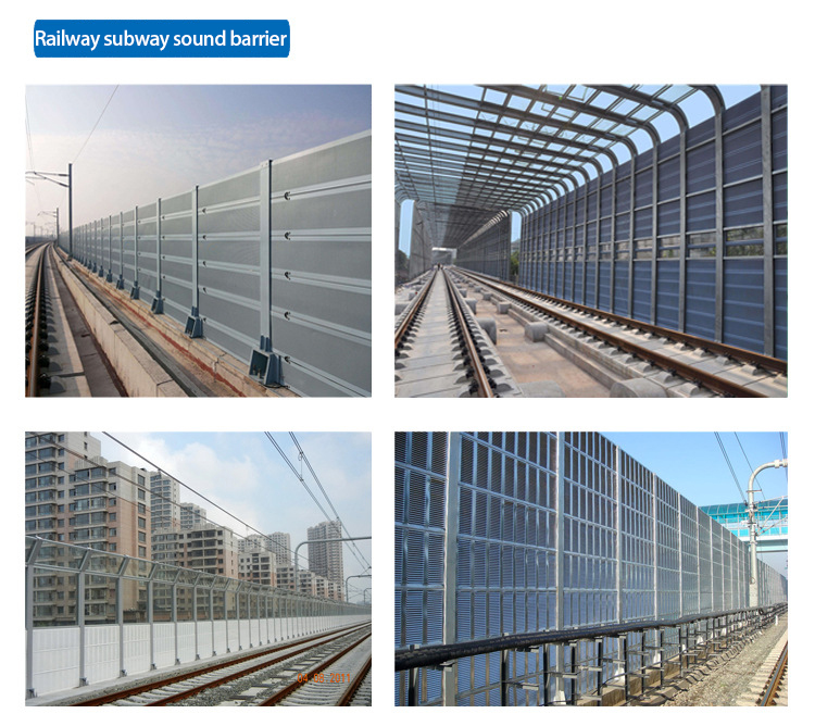 Road Noise Barrier with Aluminum Panel Sound Insulation Screen and Isolation Barrier