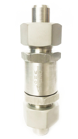 LO2 LN2 Cryogenic One Way Water Check Valve The Flange Connection CF8 Body