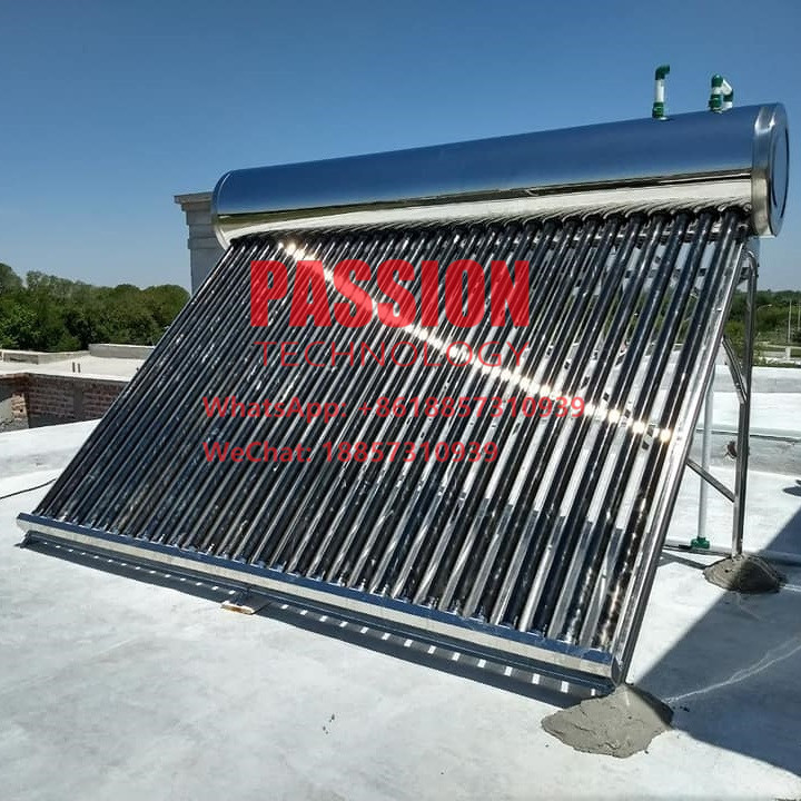 304 Stainless Steel Solar Water Heater 300L Vacuum Tube Solar Thermal Collector