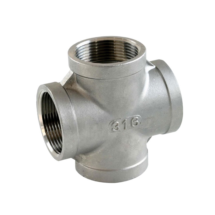 High Pressure Universal Buttweld 304 316 904L Stainless Steel Cross Four-way Joint Pipe Fitting Equipment