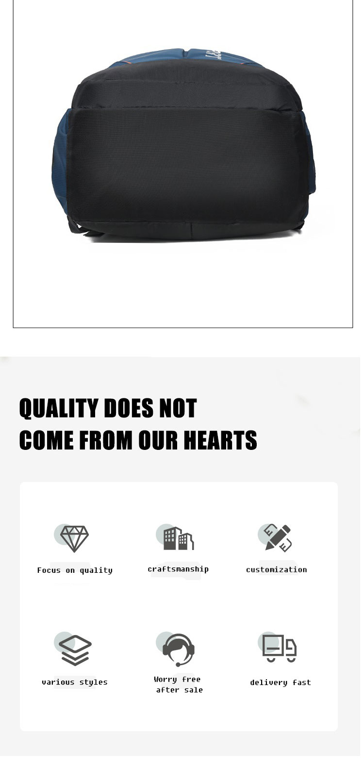 High Capacity Mens Sports Rucksack Waterproof Sports Bag Customizable Size