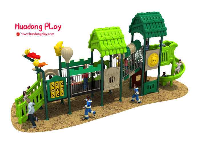 PE Boards Children's Outdoor Playground Equipment ISO9001 Certificate Expanded Screws Fixing
