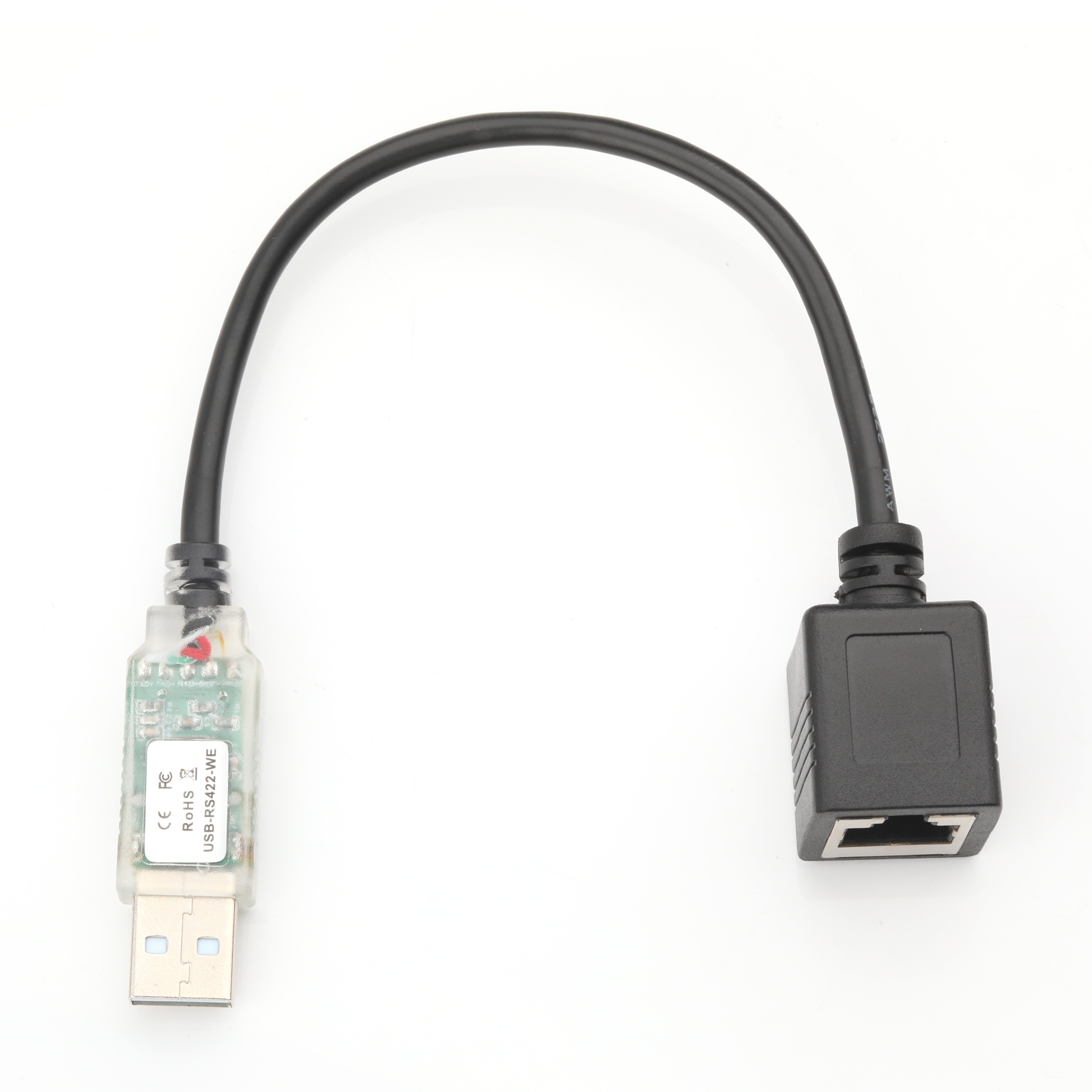 USB RS422 to RJ45 8P8C Female Nickel Plated WB-1800-BT Industrial Network Debug Adapter Cable