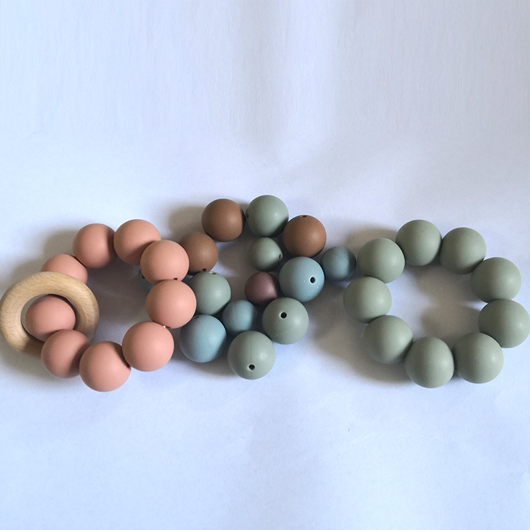 Soft Baby BPA Free Silicone Teething Beads Safe BPA Free Loose Bulk Teething Beads