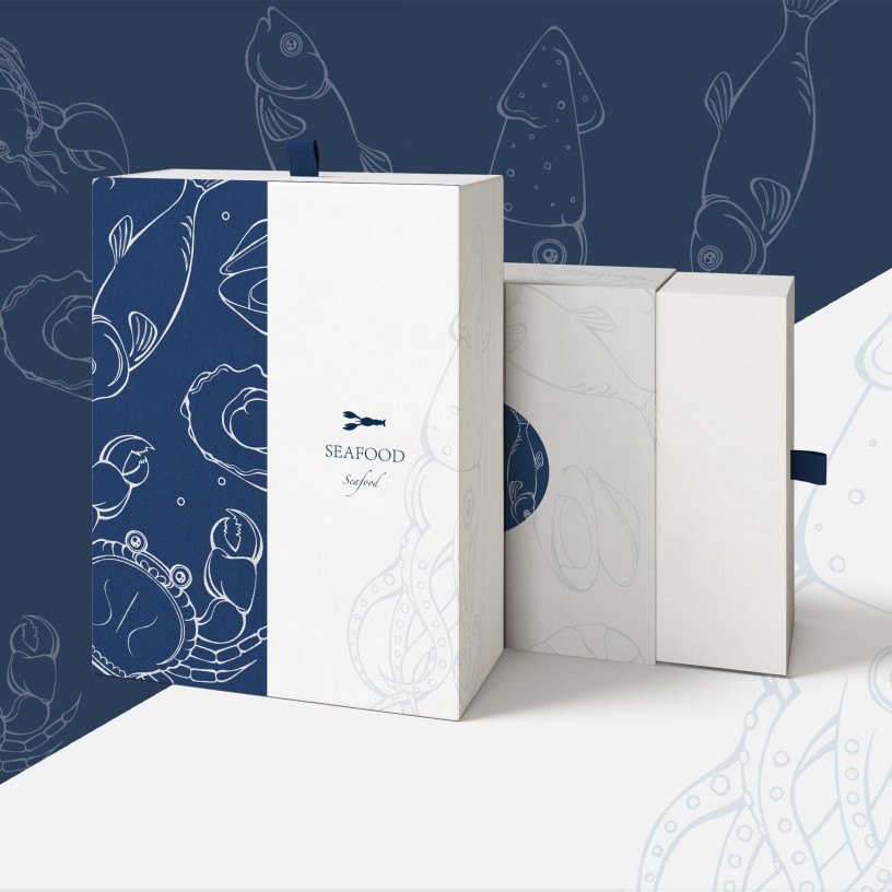 Custom Drawer Gift Box Logo Print Personalized Biodegradable Rigid Packaging Made