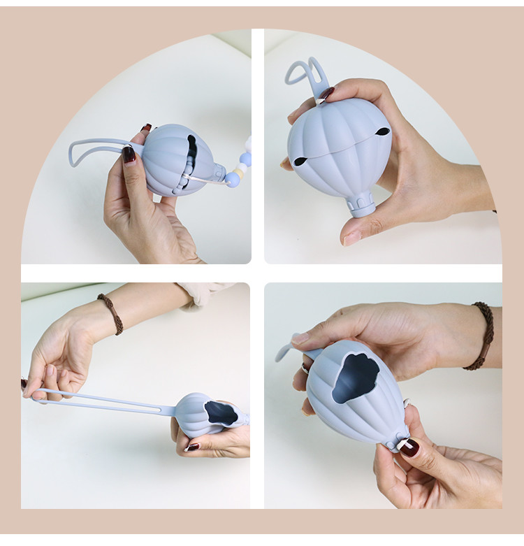 Hot Air Balloon Silicone Pacifier Case , Eco Friendly Dummy Holder Case OEM