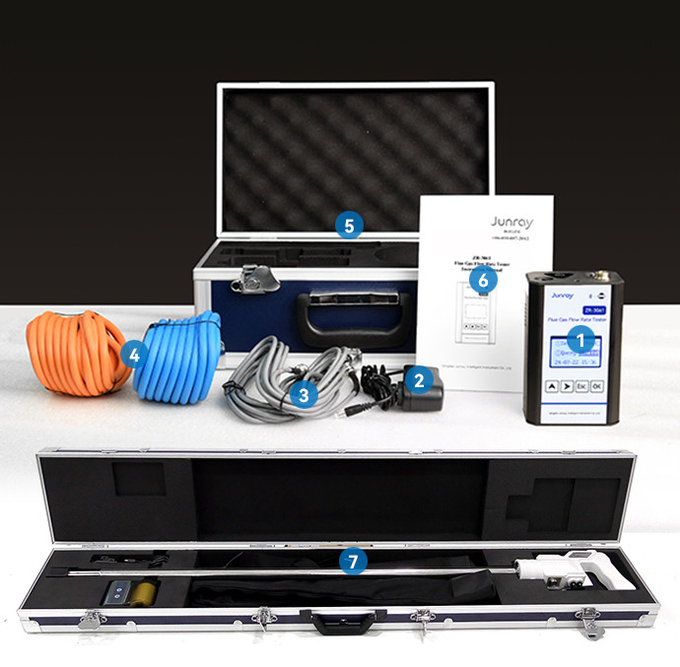 ZR-3061 Flue Gas Flow Rate Tester Handheld Portable Instrument