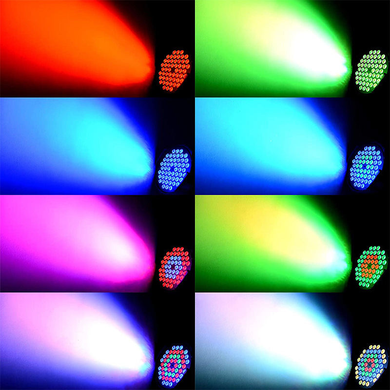 RGBW Color DMX LED Par Light Aluminum 90 80lm/w For DJ Disco Party