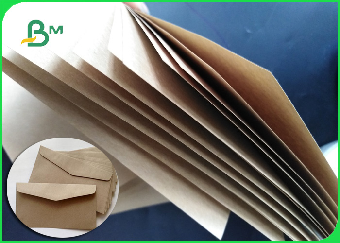 70gsm 75gsm Natural Brown Kraft Paper Grocery Bags Material Jumbo Roll