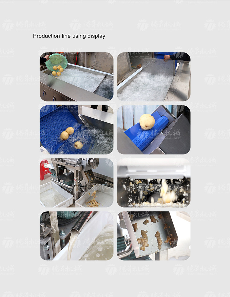 Commercial 2.6KW Fruit And Vegetable Processing Line Bubble Cleaning Juicing Machine
