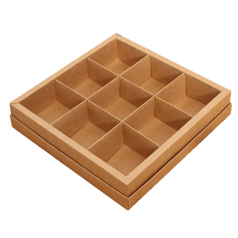 Custom Eco-Friendly Recyclable Kraft Paper Pastry Packaging Box for Chocolate Gifts