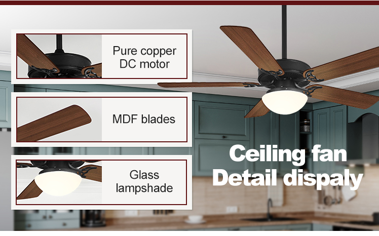 Office Essential Remote/Wall Control LED Ceiling Fan with Light and 3 Color Options