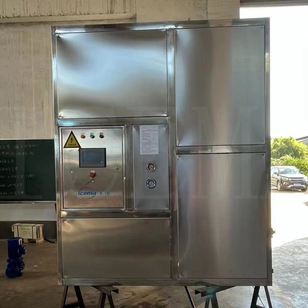 Automatic Ice Cube Making Machine Industrial 8T/24h For Coffee Shop Drink Industry Ice Factory