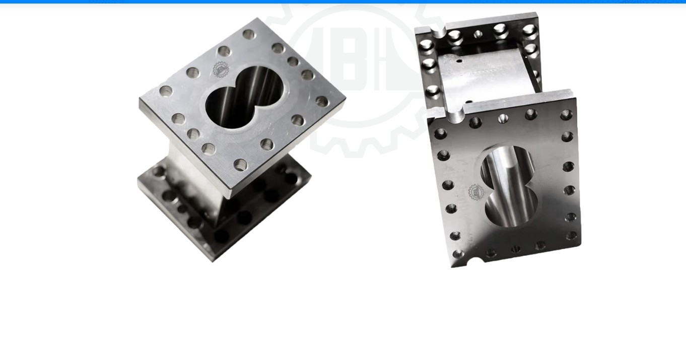 200mm To 400mm Extrusion Screw Barrel Extruder Barrel For Co Rotating