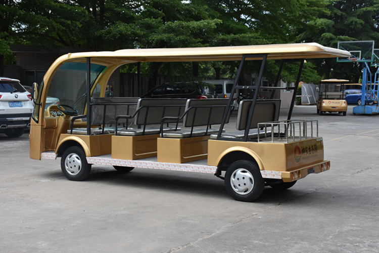 Small Electric Sightseeing Car With 11 Passenger / 72V DC Motor