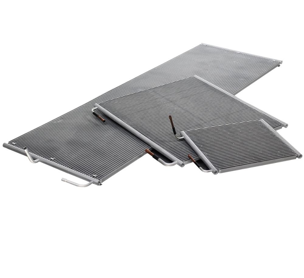 Freezer Microchannel Heat Exchanger 37mm Wall Thickness fin coil