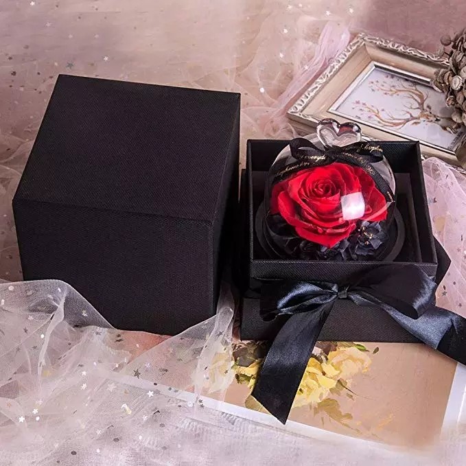 2019 Christams Gift Preserved Flower Forever Rose In Flask On Sale