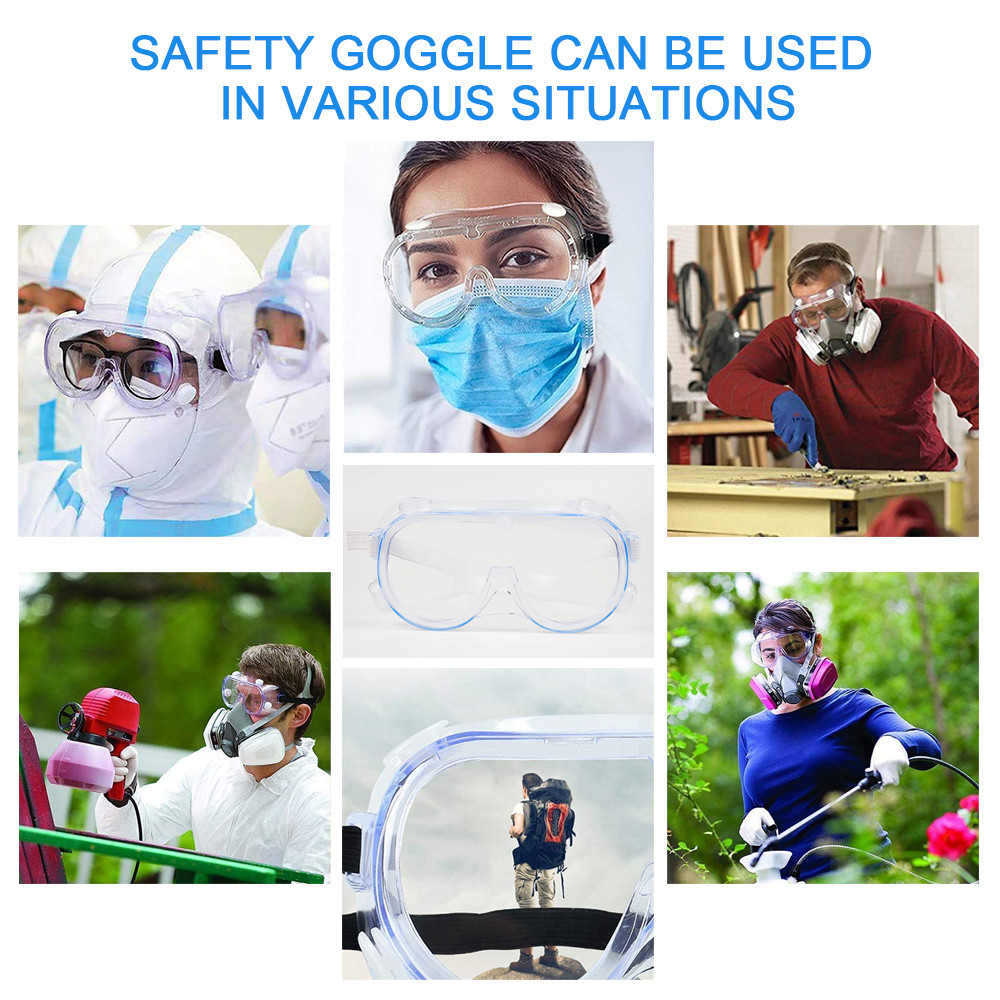Protection Anti Virus Medical Safety Goggles , HD Transparent Lens Medical Goggles