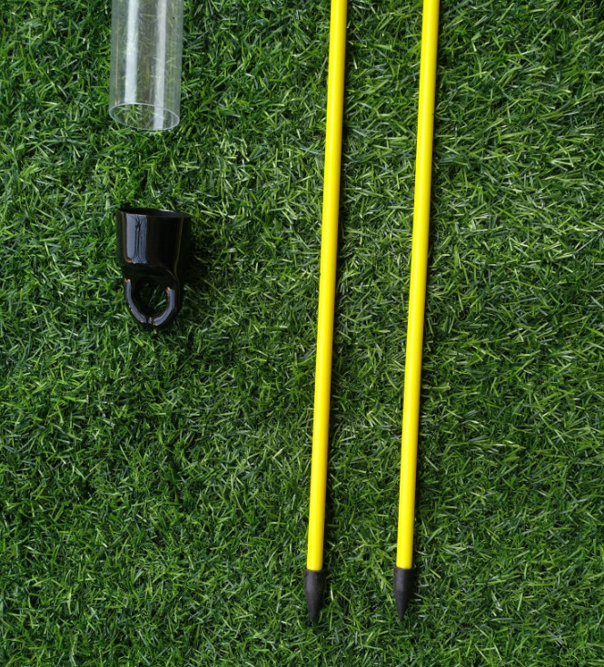 folded golf alignment stick , folding golf alignment sticks , two-double golf training aid