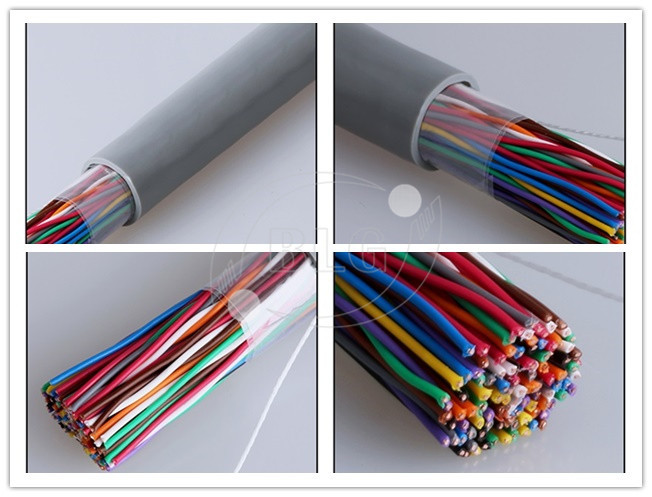 Indoor Telephone Cable Wire , 2 ~ 100 Pairs UTP Cat 3 Cable With Copper Material
