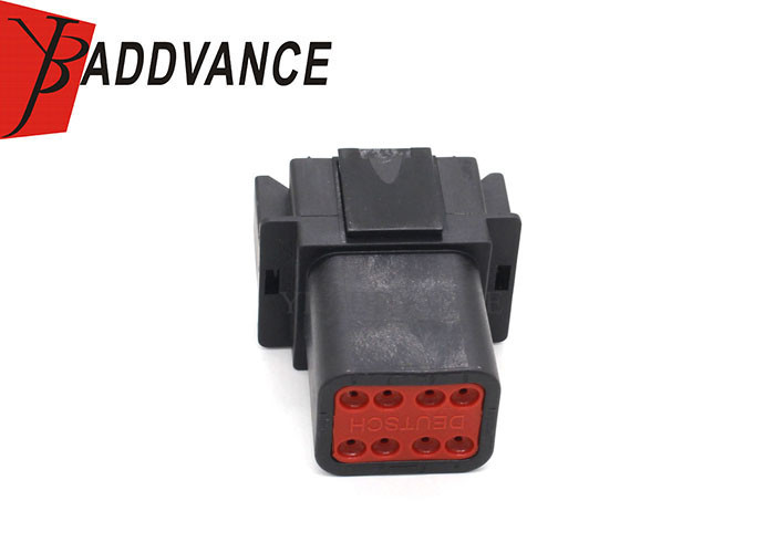 DT04-08PB 8 Pin Male Deutsch Automotive Connectors Sealed Black Automotive Connector